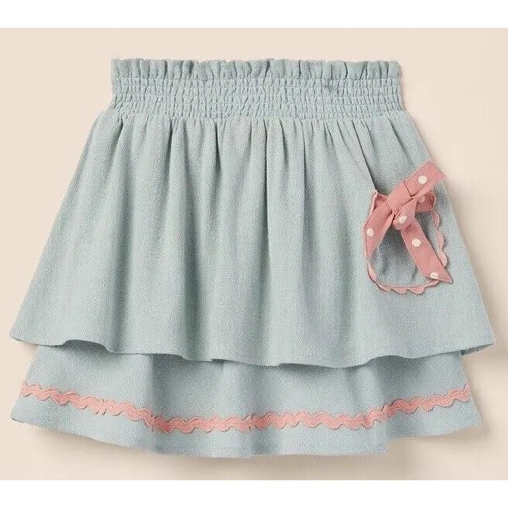 Matilda Jane Girls Heart to Heart Around the globe Pull On Skirt Size 4 New